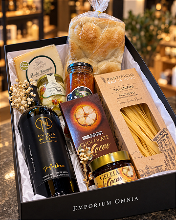 Box Gran Degustazione com Vinho e Queijos