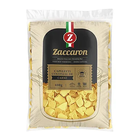 Capeletti Colonial de Carne Zaccaron Congelado 400g