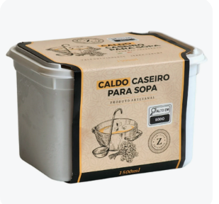 Caldo para Sopa Zaccaron 1500ml - Congelado