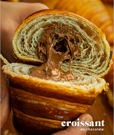 Croissant de Chocolate ao Leite - "Exclusivo Curitiba e Região Metropolitana"