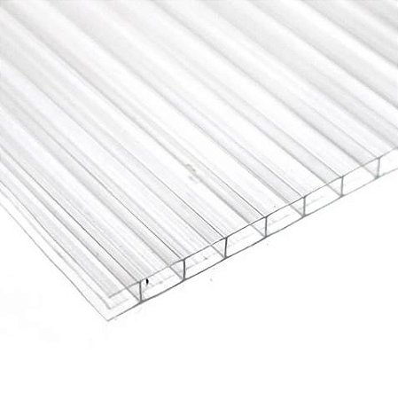 Policarbonato Alveolar - 2100x6000mm - 6mm - Cristal