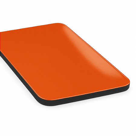 Chapa de ACM  3mm - Laranja Brilho