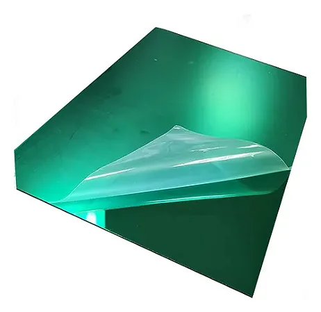 Chapa de Acrilico Espelhado Verde - 2000x1000 2MM