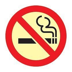 Placa Proibido Fumar P1 21x21