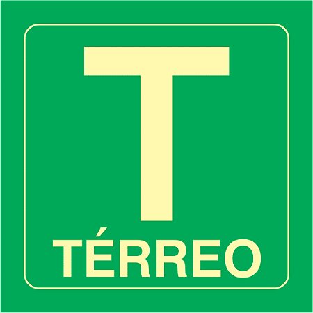 Placa Identificação Pavimento - Térreo - S17 14x14