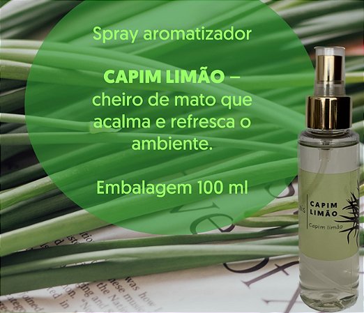 Aromatizador de ambiente 100 ml - Capim Limão