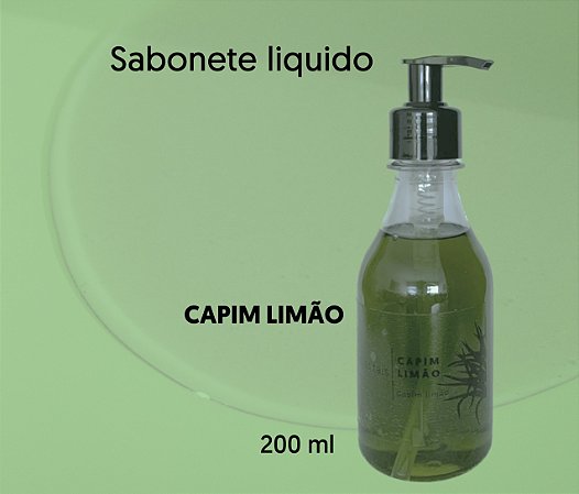 Sabonete líquido 200 ml - Capim Limão