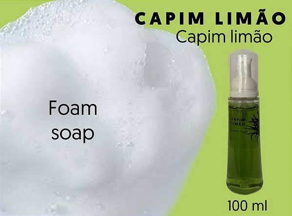 Foam soap (sabonete mousse) 100 ml - Capim Limão