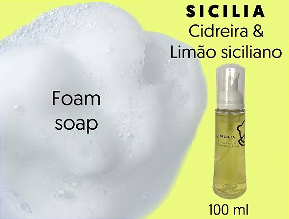 Foam soap (sabonete mousse) 100 ml - Sicilia