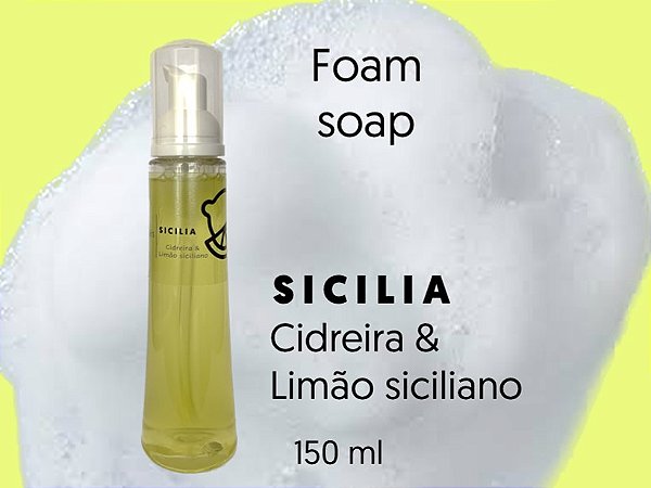 Foam soap (sabonete mousse) 150 ml - Sicilia