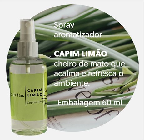 Mini aromatizadores 60 ml - Capim Limão
