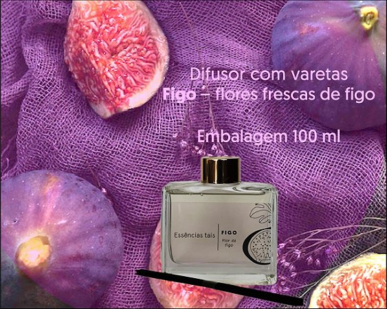 Difusor de aromas com varetas - Figo - 100 ml