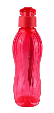 Garrafa Tupperware Eco Tupper 500ml Vermelho Peônia