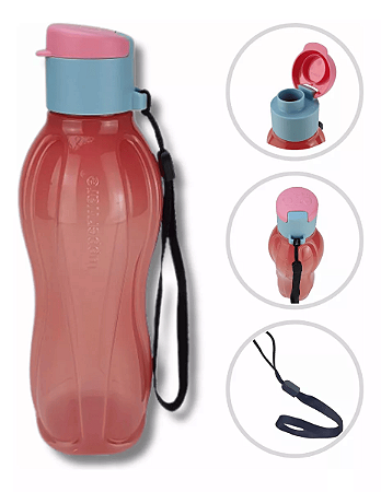 Garrafa Tupperware Eco Tupper 500ml Rose