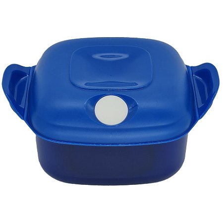 Tupperware Cristal Pop Quadrada 1,2L Azul