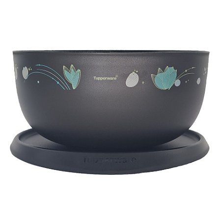 Tupperware Tigela Toque Magico 4,3L Flores Jet Black