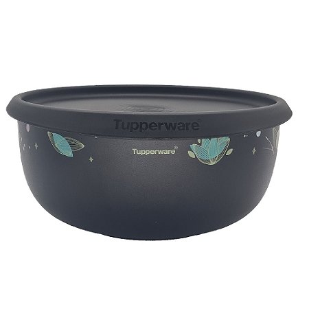 Tupperware Tigela Toque Magico 1,3L Flores Jet Black