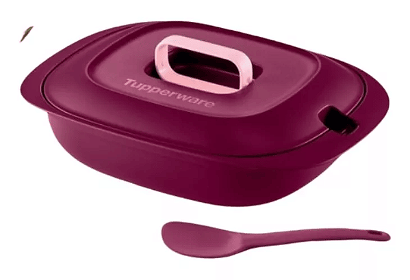 Tupperware Travessa Servire Com Colher 1,3L Vinho