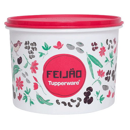 Tupperware Tupper Caixa 2kg Feijão Floral