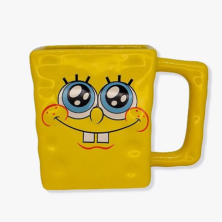 Caneca 3D Bob Esponja Quadrada 450ml - Zona Criativa