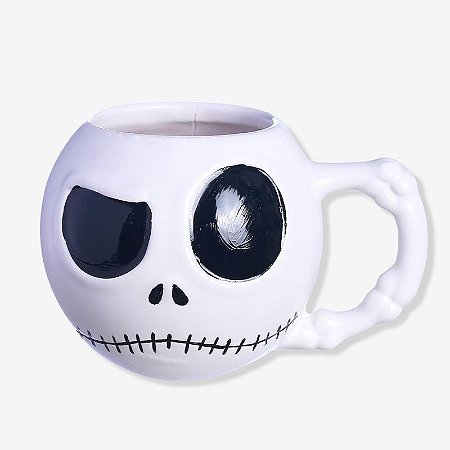 Caneca 3D Jack Skellington 450ml - Zona Criativa