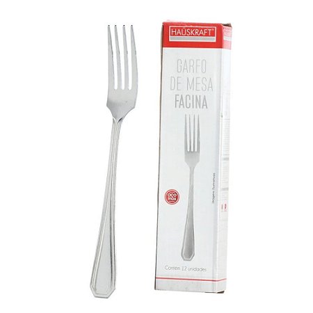 Garfo de Mesa Facina em Aço Inox 12 Peças - Hauskraft #