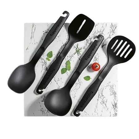 Kit Utensílios para Preparo 5 Peças Compact Black - Tupperware #
