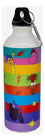 Garrafa de Alumínio Divertidamente 500ml Mosquetão - Zona Criativa #