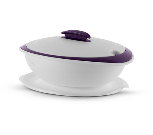 Tupperware Tigela Thermo Sem colher 1,5L Berinjela #
