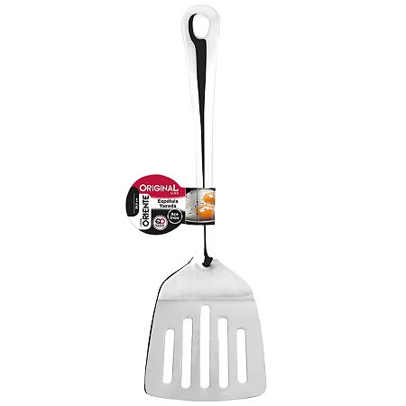 Espátula Vazada Pequena 26,5cm Inox - Original Line #