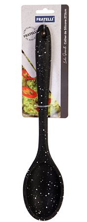 Colher de Arroz de Silicone 27,5cm Preto - Fratelli #