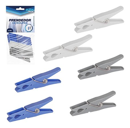 Prendedor de Roupas - Pacote com 20 Unidades - Coloridos #