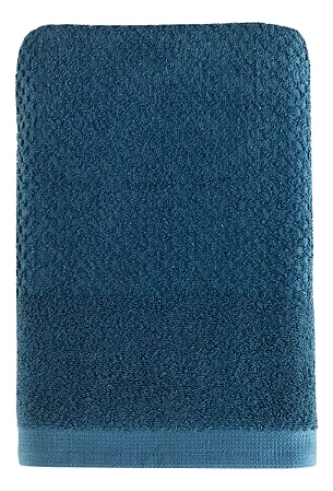 Toalha Banho Solare Teka 500g/m² Bainha Larga 100% Algodão Cor Azul Liso