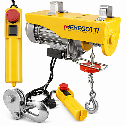 Guincho Coluna Elétrico 300/600kg 220V Uso Continuo