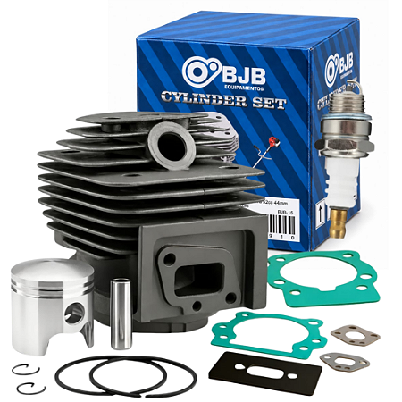 Kit Cilindro Completo com Pistão e Anéis 52CC Roçadeira