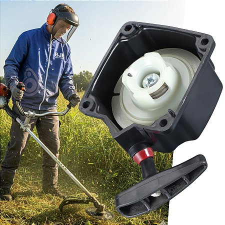 PARTIDA RETRATIL COMPLETA ROÇADEIRA GASOLINA 4 GARRAS