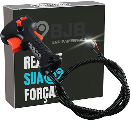 CONJUNTO CABO ACELERADOR ROÇADEIRA IMPORTADA 33 ATÉ 75CC