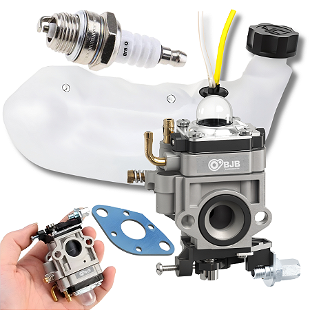 KIT CARBURADOR + JUNTA + TANQUE GASOLINA ROÇADEIRA 2 TEMPOS