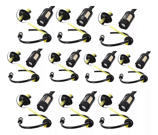 10X FILTRO GASOLINA COMBUSTIVEL ROÇADEIRA COMPLETO