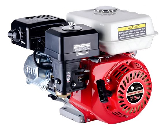 MOTOR ACIONADOR GASOLINA POTENTE 7.5HP EIXO 19.05MM BASCCO