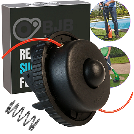 CARRETEL COMPLETO APARADOR DE GRAMA ELÉTRICO UNIVERSAL