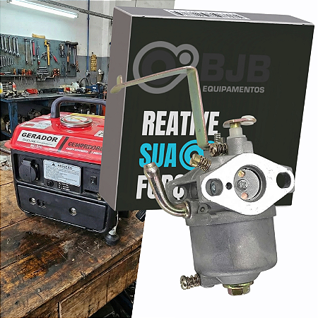 CARBURADOR MOTOR GERADOR 2 TEMPOS 950W