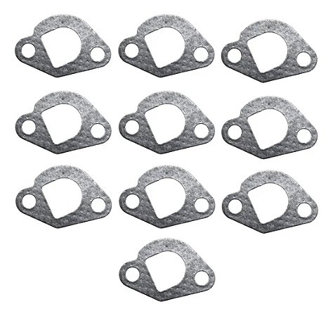 Kit 10 Juntas Escapamento Para Motor Honda Branco Buffalo