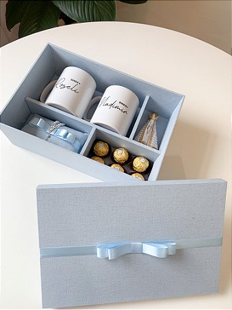 Caixa personalizada para padrinhos batismo batizado