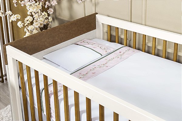 Jogo de Lençol Bordado Batistela Baby Florescer da Primavera