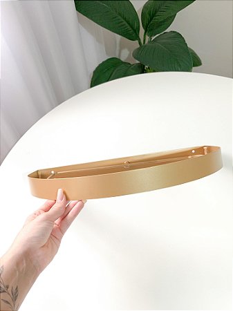 Dossel dourado liso largo