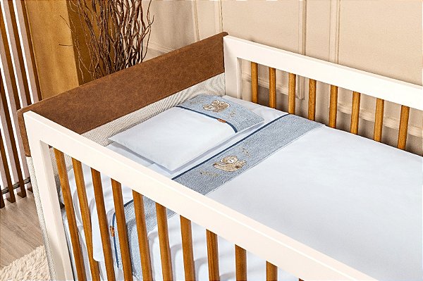 Jogo de Lençol Bordado Batistela Baby Teddy