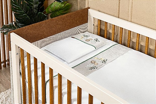 Jogo de Lençol Bordado Batistela Baby Bichos