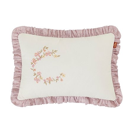 Almofada Personalizada Bordada Batistela Baby Little Bird