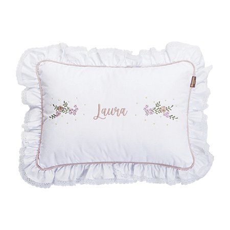 Almofada Personalizada Bordada Batistela Baby Provence